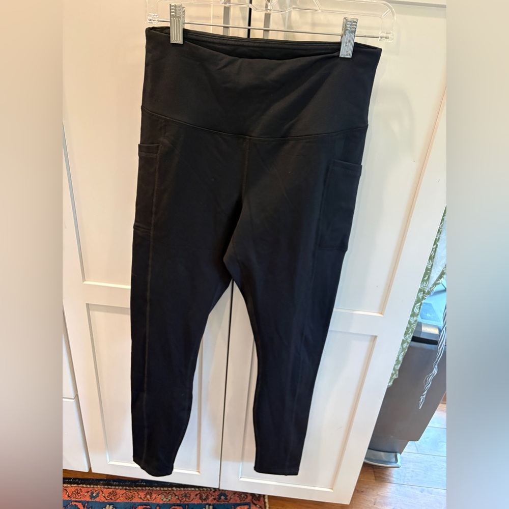 Black High-Waisted fleece lined Leggings